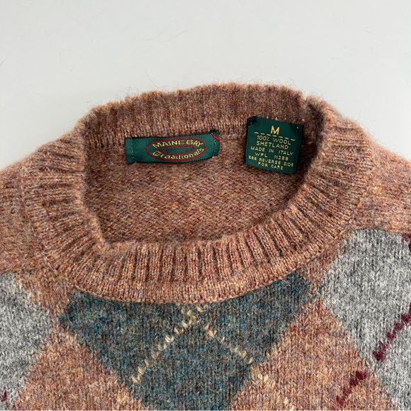 Maine Bay Traditionals 100% Wool Sweater Size M - Picture 5 of 5